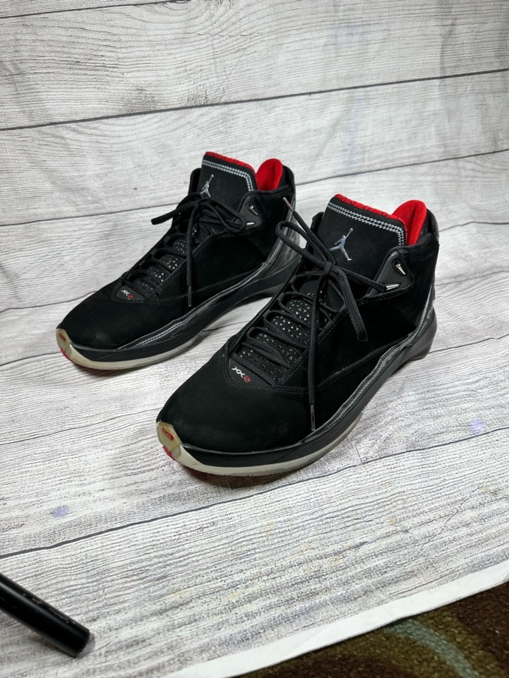 Nike Air Jordan 22 XXII OG Black Varsity Red “Away” colorway size 12 M